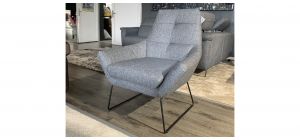Syra Grey Fabric Armchair