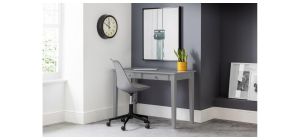 Carrington Desk - Grey - Grey Lacquer - Solid Pine with MDF