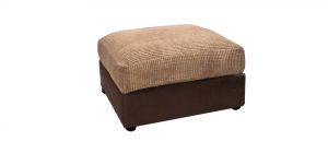 Dylan Footstool Brown And Coffee Portobello Cord