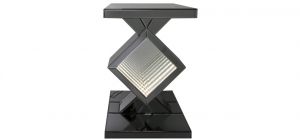 Smoked Mirror Radley LED Diamond End Table
