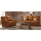 Aran 3 + 2 Tan Static Semi Aniline Leather Sofa Set