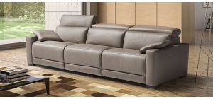 Eridano Brown Leather 3 + 2 Electric Recliners With Wooden Legs And Adjustable Headrests Newtrend Available In A Range Of Leathers And Colours 10 Yr Frame 10 Yr Pocket Sprung 5 Yr Foam Warranty