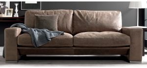 Java Brown Leather 3 + 2 Sofa Set With Chrome Legs Newtrend Available In A Range Of Leathers And Colours 10 Yr Frame 10 Yr Pocket Sprung 5 Yr Foam Warranty