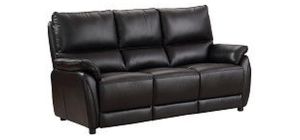 Esprit Black Leather 3 + 2 Sofa Set 
