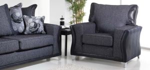 Fayne 1 Seater Black Fabric Armchair
