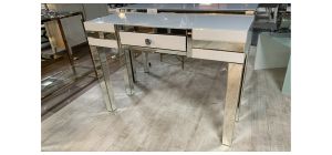 High Gloss And Mirrored Dressing Table - Few Scuffs Sold As Seen - Ex-display Showroom Product 49258