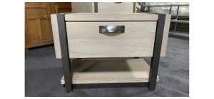 Woden Industrial Chic Bedside Cabinet - Sold As Seen - Ex-display Showroom Product 49266