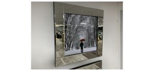 Winter Scene Print With Mirrored Frame - Sold As Seen - Ex-display Showroom Product 49276