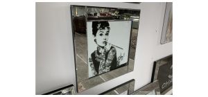Female Scene Print With Mirrored Frame - Sold As Seen - Ex-display Showroom Product 49277