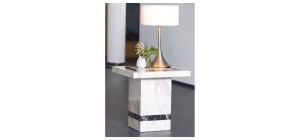 Arzano Cream Marble Side Table