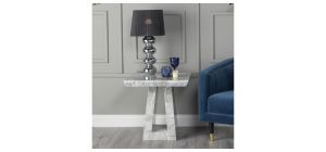 Hugo Grey Marble Side Table