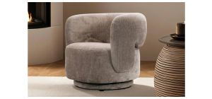 Koa Swivel Accent Chair Mink
