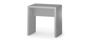 Manhattan Dressing Stool - Grey - Grey High Gloss - Lacquered MDF