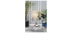 Enzo Glass Top Side Table