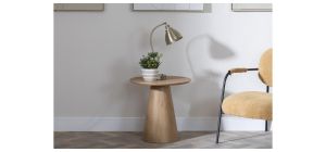 Whitby Oak Round End Table