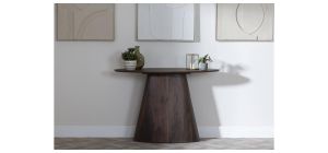 Whitby Walnut Oval Console Table