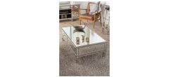 Acorn Mirrored Champagne Trim Coffee Table