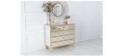 Cairo Mirrored Gold Trim 3+2 Drawers Chest