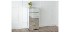 Scala Mirrored 5 Drawer Narrow Chest