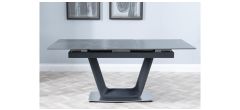 Delta Black Sintered Stone Extending Dining Table - 140cm-180cm