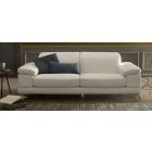 Elodie White Leather 3 + 2 Sofa Set With Chrome Legs Newtrend Available In A Range Of Leathers And Colours 10 Yr Frame 10 Yr Pocket Sprung 5 Yr Foam Warranty