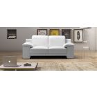 Evergreen White Leather 3 + 2 Sofa Set With Adjustable Headrests And Chrome Legs Newtrend Available In A Range Of Leathers And Colours 10 Yr Frame 10 Yr Pocket Sprung 5 Yr Foam Warranty