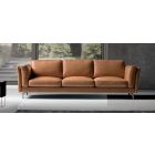 Jenny Leather Tan 3 + 2 Sofa Set With Chrome Legs Newtrend Available In A Range Of Leathers And Colours 10 Yr Frame 10 Yr Pocket Sprung 5 Yr Foam Warranty