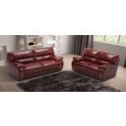 Antares Ox-Blood Leather 3 + 2 Sofa Set With Wooden Legs Newtrend Available In A Range Of Leathers And Colours 10 Yr Frame 10 Yr Pocket Sprung 5 Yr Foam Warranty
