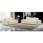 Eghoiste Ivory Leather 3 + 2 Sofa Set With Chrome Legs Newtrend Available In A Range Of Leathers And Colours 10 Yr Frame 10 Yr Pocket Sprung 5 Yr Foam Warranty