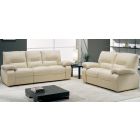 Prestige Cream Semi-Aniline Leather 3 + 2 Electric Recliners Newtrend Available In A Range Of Leathers And Colours 10 Yr Frame 10 Yr Pocket Sprung 5 Yr Foam Warranty