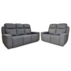 Rocco Dark Grey Fabric 3 + 2 Electric Recliner Sofa Set 50383
