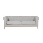 Tate 3 + 2 Seater Natural Chesterfield Fabric Sofa Set