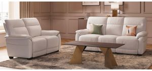 Aran 3 + 2 Cashmere Static Semi Aniline Leather Sofa Set With USB Also Available In Grey And Tan