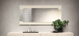 Perla White Larch Mirror