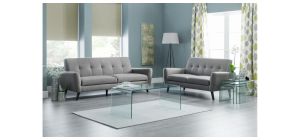 Amalfi Bent Glass Coffee Table - Clear Glass - Tempered Glass