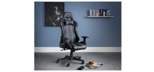 Meteor Gaming Chair - Black Faux Leather