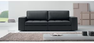 Panther Black Leather 3 + 2 Sofa Set Newtrend Available In A Range Of Leathers And Colours 10 Yr Frame 10 Yr Pocket Sprung 5 Yr Foam Warranty