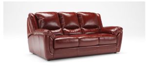 Fedra Ox-Blood Large Semi-Aniline Leather Sofa Bed Newtrend Available In A Range Of Leathers And Colours 10 Yr Frame 10 Yr Pocket Sprung 5 Yr Foam Warranty