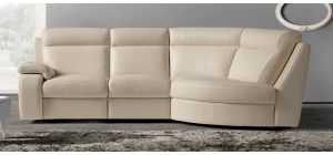 Harry Cream RHF Semi-Aniline Leather Corner Sofa Newtrend Available In A Range Of Leathers And Colours 10 Yr Frame 10 Yr Pocket Sprung 5 Yr Foam Warranty