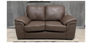 Amy Brown Bonded Leather Regular Sofa - Few Scuffs (see images) Ex-Display Showroom Model 48212
