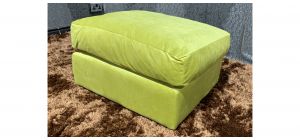 Lime Fabric Footstool Ex-Display Showroom Model 48870