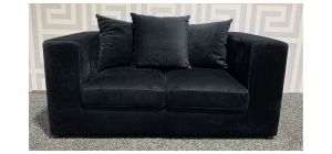 Neo Black Regular Fabric Sofa With Scatter Back - Few Marks (see images) Ex-Display Showroom Model 48879