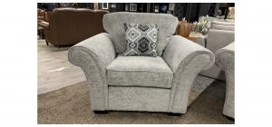 Chicago Grey Fabric Armchair With Wooden Legs Other Colours And Models Available (See Images)