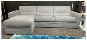 Sisi Italia Grey Large Fabric Sofa Bed With Storage Ex-Display Showroom Model (Bed open d200 w140) 49347