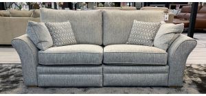 Miami Grey Fabric 3 + 2 Electric Leg Extension (Incliner with USB) - Other Combinations And Fabrics Available