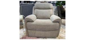 Sofia Beige Fabric Electric Recliner Armchair With USB Port