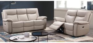 Lucia 3 + 2 Pearl Grey Electric Recliner Set Also Available In Black 50392