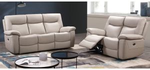 Lucia 3 + 2 Pearl Grey Electric Recliner Set Also Available In Black And Taupe Grey