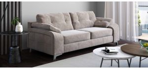 Billbo 3 + 2 Beige Fabric Sofa Set With Chrome Legs Other Combinations And Fabrics Also Available