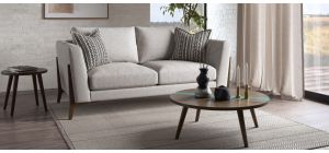 Rany 3 + 2 Grey Fabric Sofa Set With Wooden Legs Other Combinations Fabrics And Leather Finish Also Available